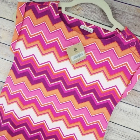 SOLD Crazy 8Dress Pink Orange Chevron Stripe - Picture 2 of 8